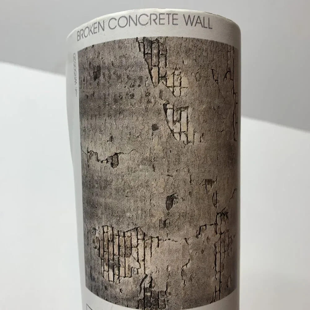 Broken Concrete Wall-Wall Rogues 300cm x 240cm Wallpaper Mural 1 Roll